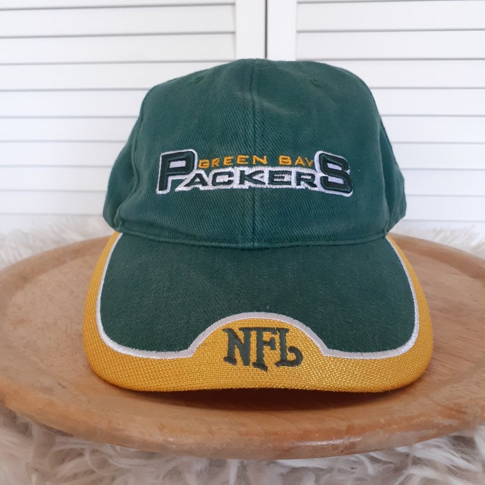 Green Bay Packers Vintage (Late 90' Early  00's) Green and Gold Bill Hat